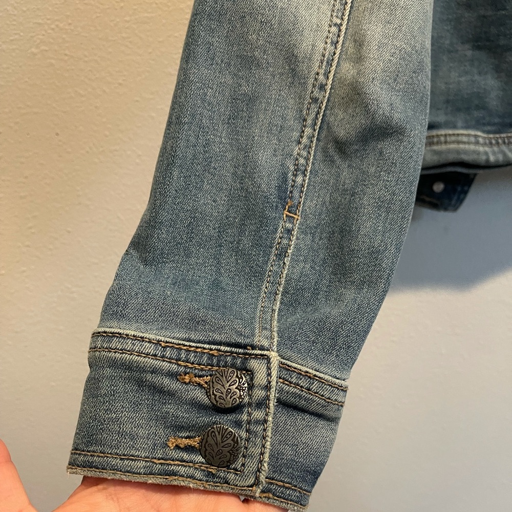 PrAna Dree Jean Jacket Antique Blue Size M - Picture 6 of 9